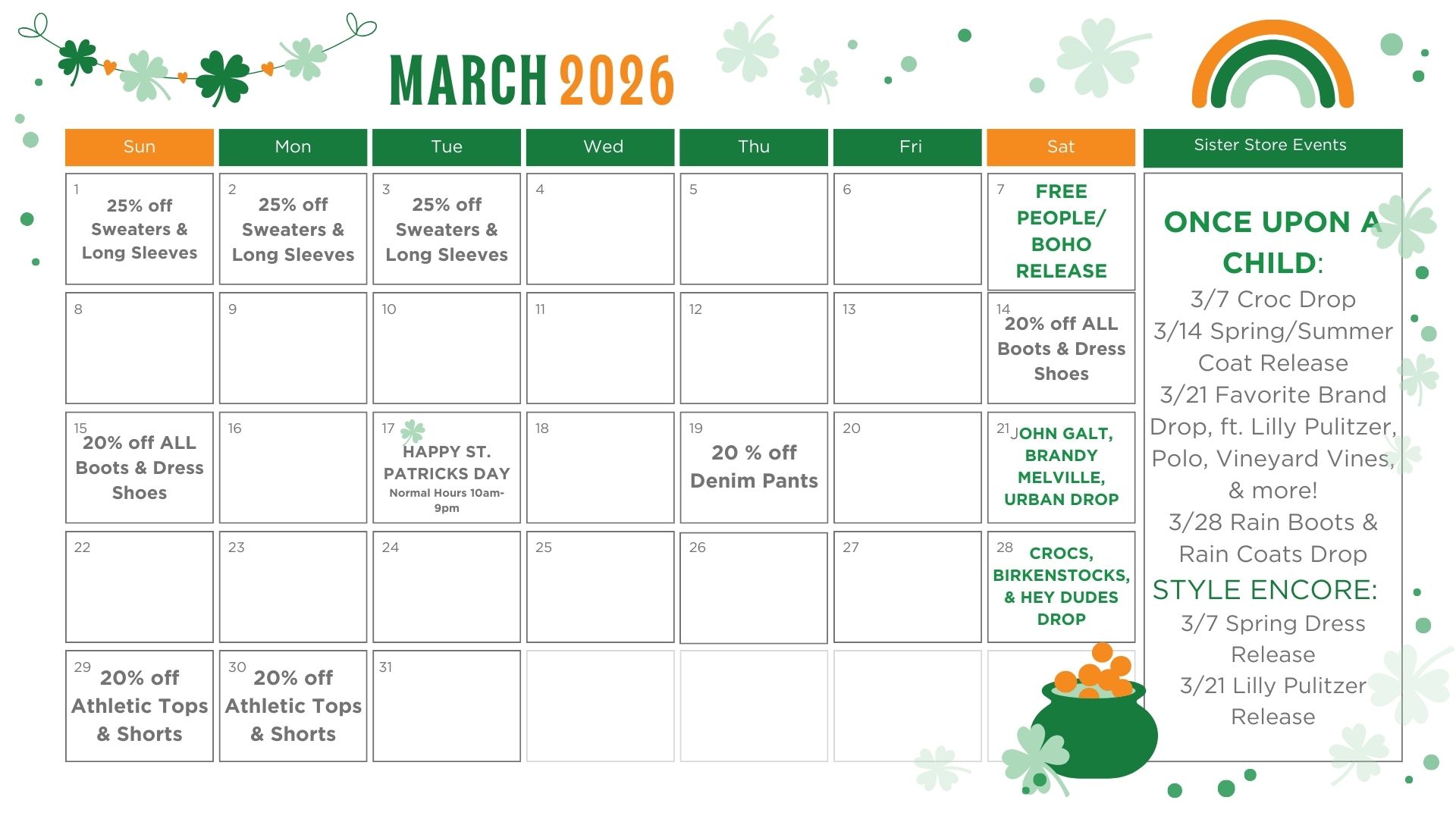 March 2026 Calendar